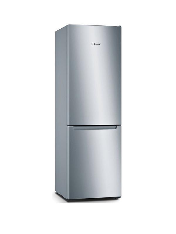 Bosch Series 2 KGN33NLEBG 176cm High 50/50 Fridge Freezer - Stainless Steel look - E Rated